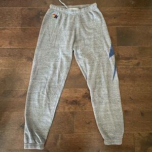 Aviator National navy lightning bolt sweatpants - XS